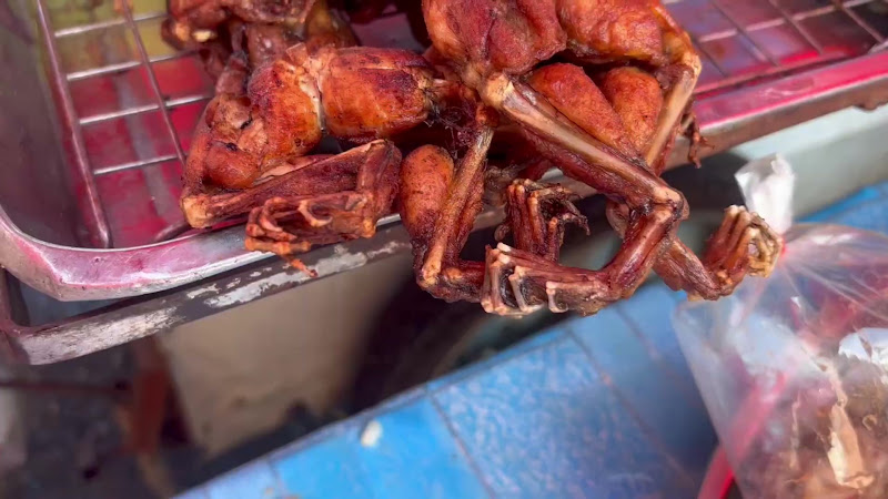 Cooked Rodent Meat For Sale At Food Market