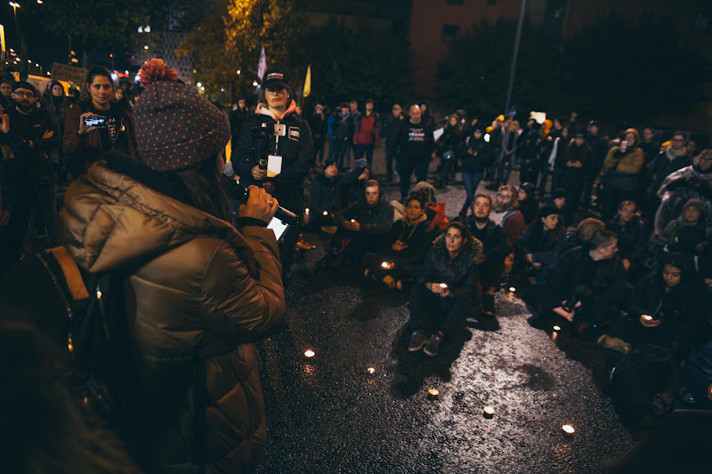 Activist Makes A Speech At Fish Market Protest