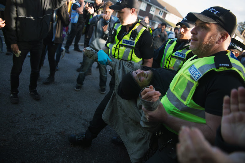 Police Arrest Activist At Slaughterhouse Action
