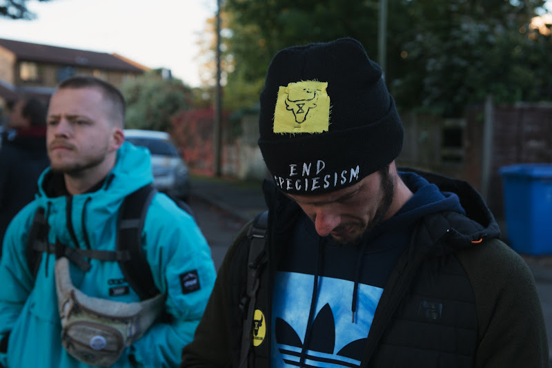 Activist Wearing An End Speciesism Hat