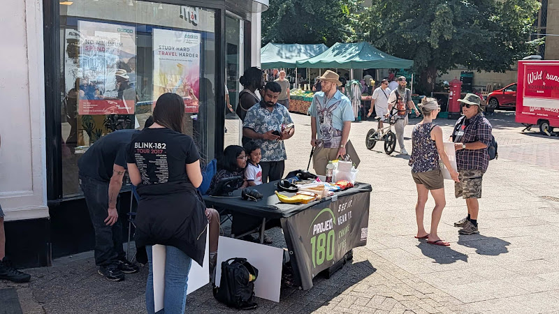 Project 180 Movie Challenge Stall Engaging the Public