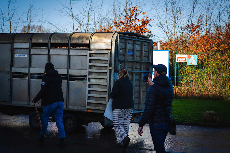 Activists at slaughterhouse vigil