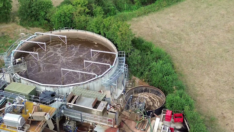 Churning Waste Tank on Site