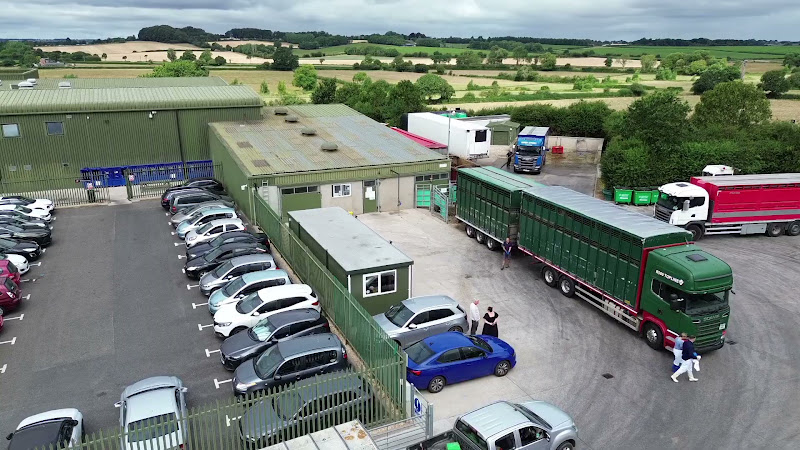 Slaughter Truck and Staff in Yard