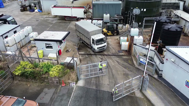 Empty Truck Leaving Slaughterhouse